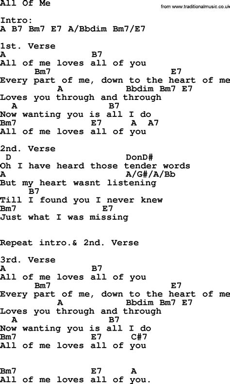 all to me lyrics and chords|all of me chords lyrics.